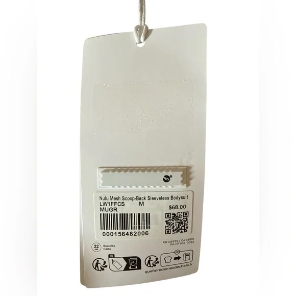 NWT Lululemon Wundermost Ultra-Soft Nulu Mesh Scoop Back Thong Bodysuit, medium - Picture 6 of 6